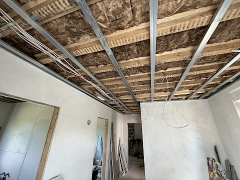 Unterkonstruktion einer abgehängten Decke